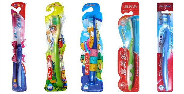 toothbrush packaging samples